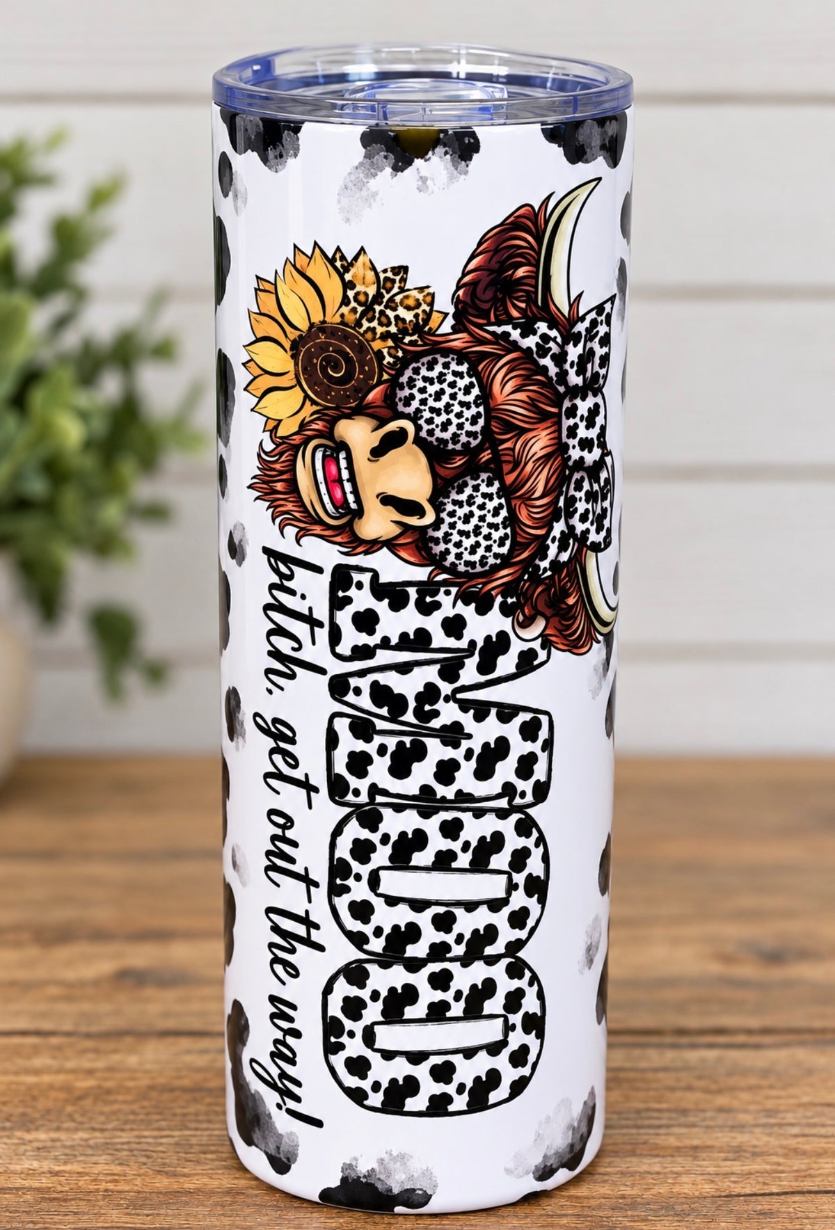 MOO – Highland Cow 20 oz Tumbler 🐮