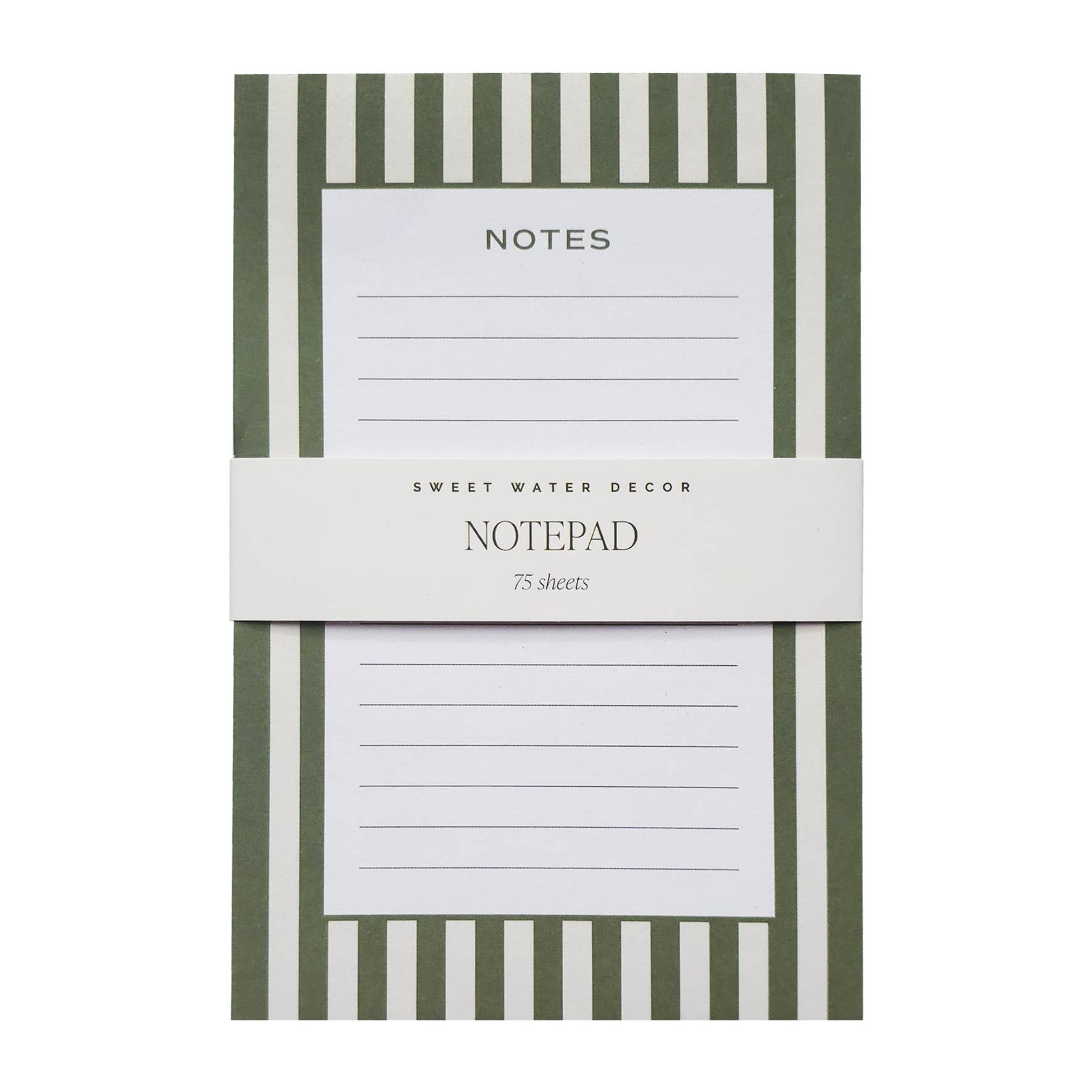 Striped Notepad - Stationery & Office Accessories