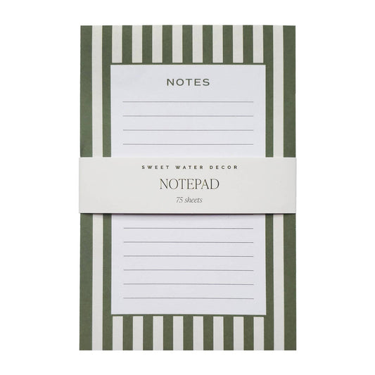 Striped Notepad - Stationery & Office Accessories