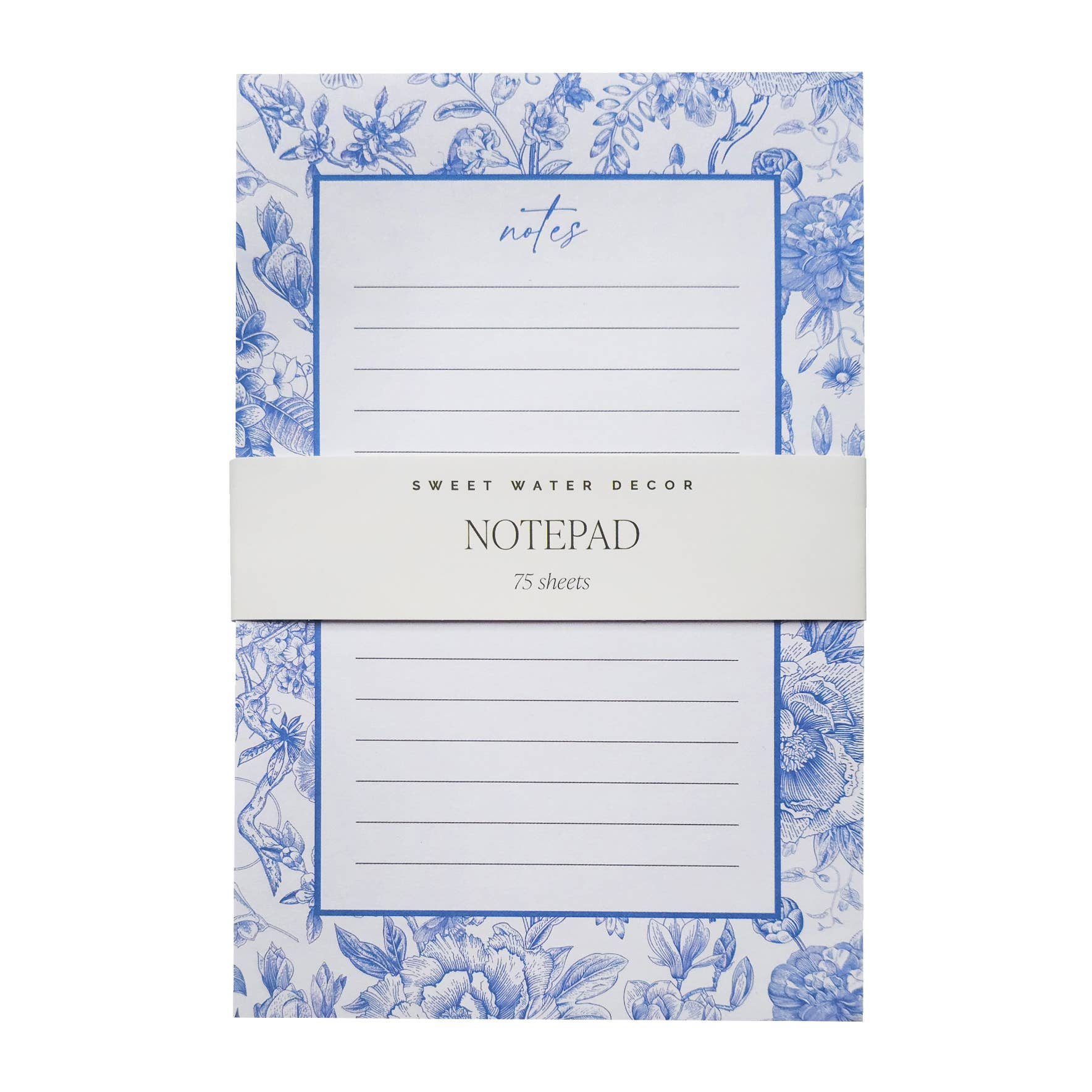 Blue Delft Notepad - Stationery & Office Accessories