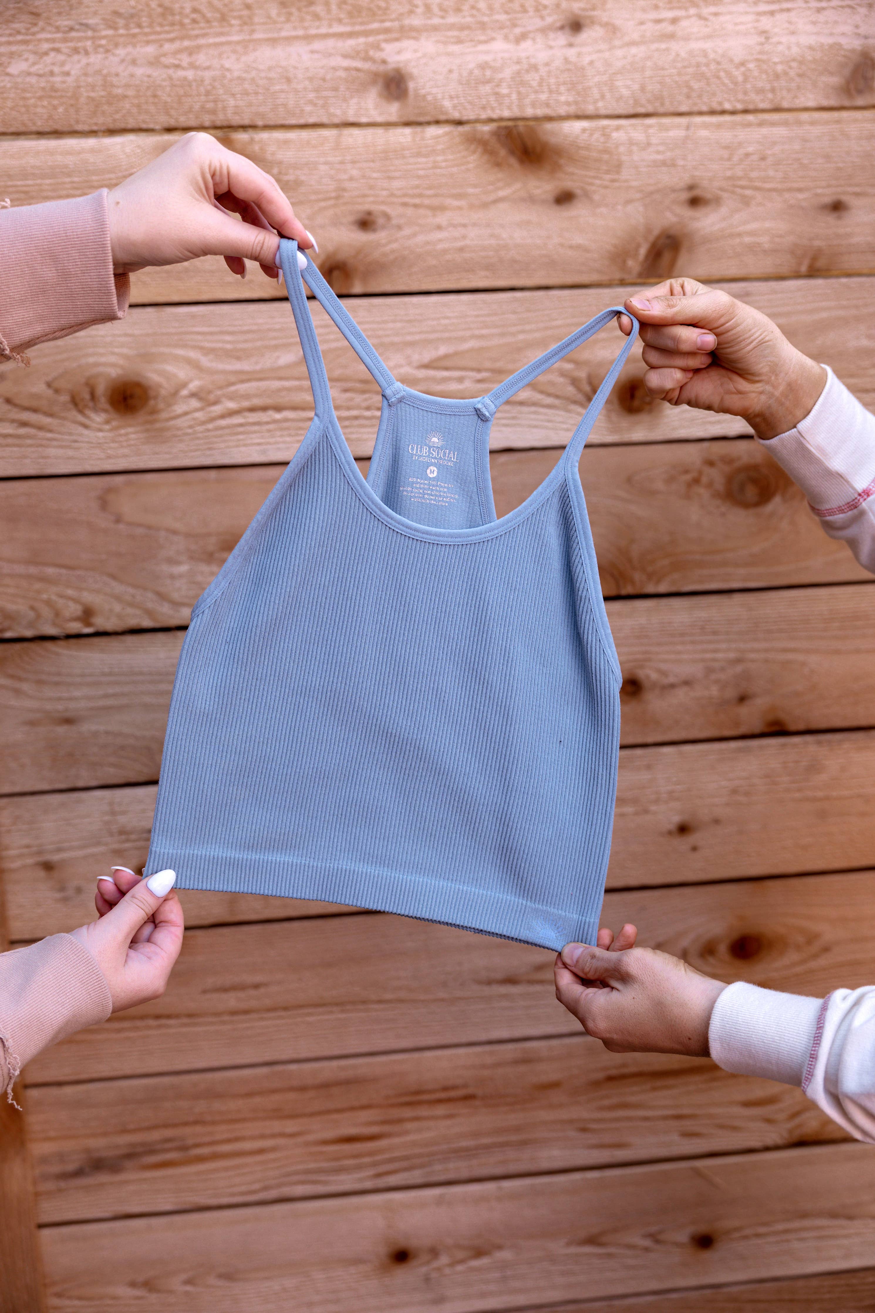 Ribbed Bralette- Slate