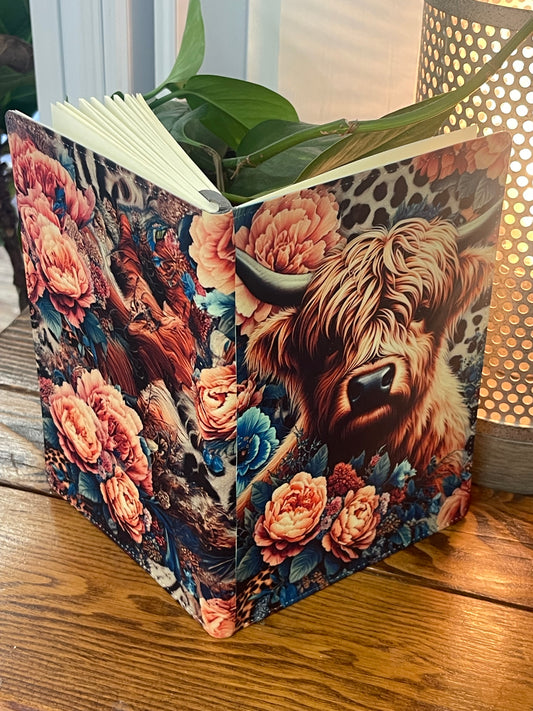 Floral Cow Journal
