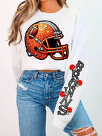 BROWNS HELMENT CREWNECK
