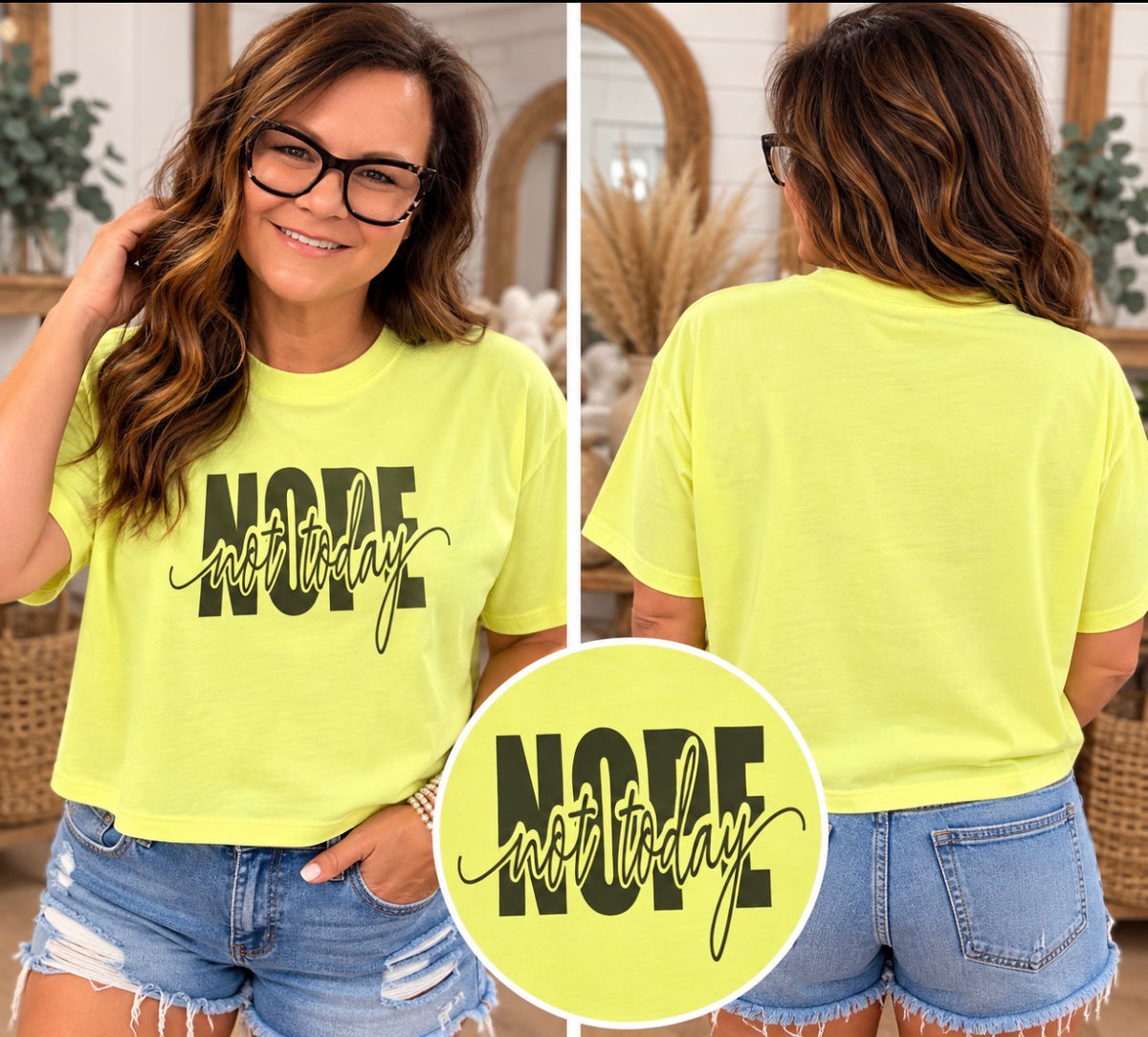 Nope Not Today Comfort Colors Boxy Tee 💛
