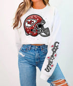 CHEIFS HELMENT CREWNECK