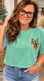 Butterfly & Sunflower Comfort Colors Boxy Tee 🦋🌻