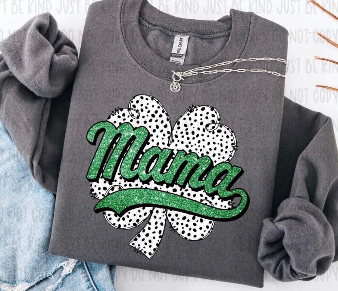 Clover glitter mama