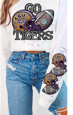GO LSU TIGERS CREWNECK