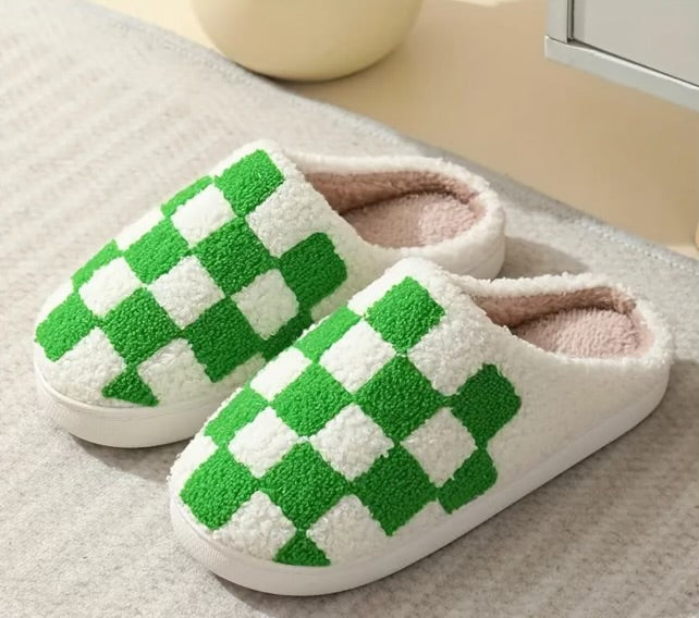 Checkered Slippers