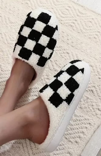 Checkered Slippers