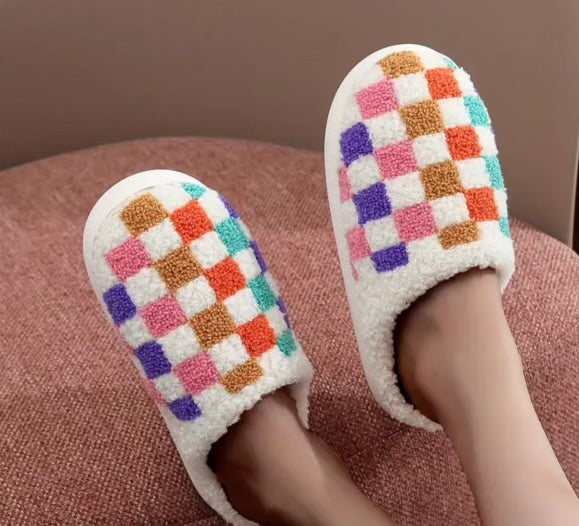 Checkered Slippers