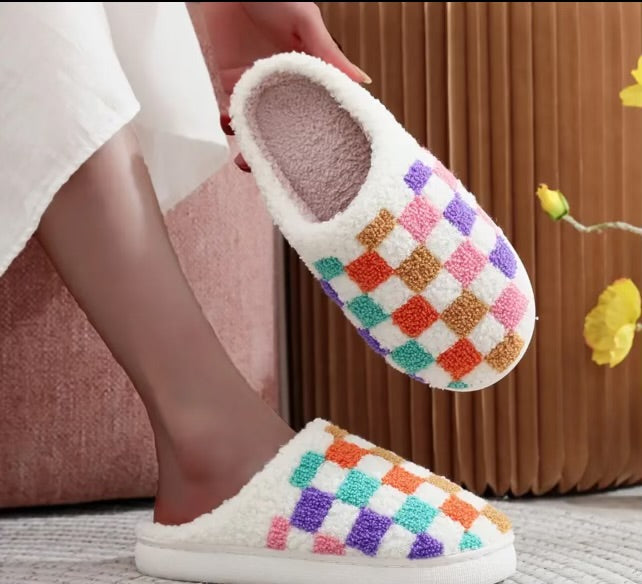 Checkered Slippers