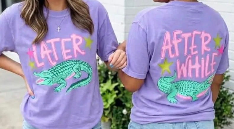 Later alligator 🐊 After while crocodile 🐊