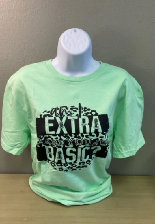 AM I EXTRA OR ARE YOU BASIC