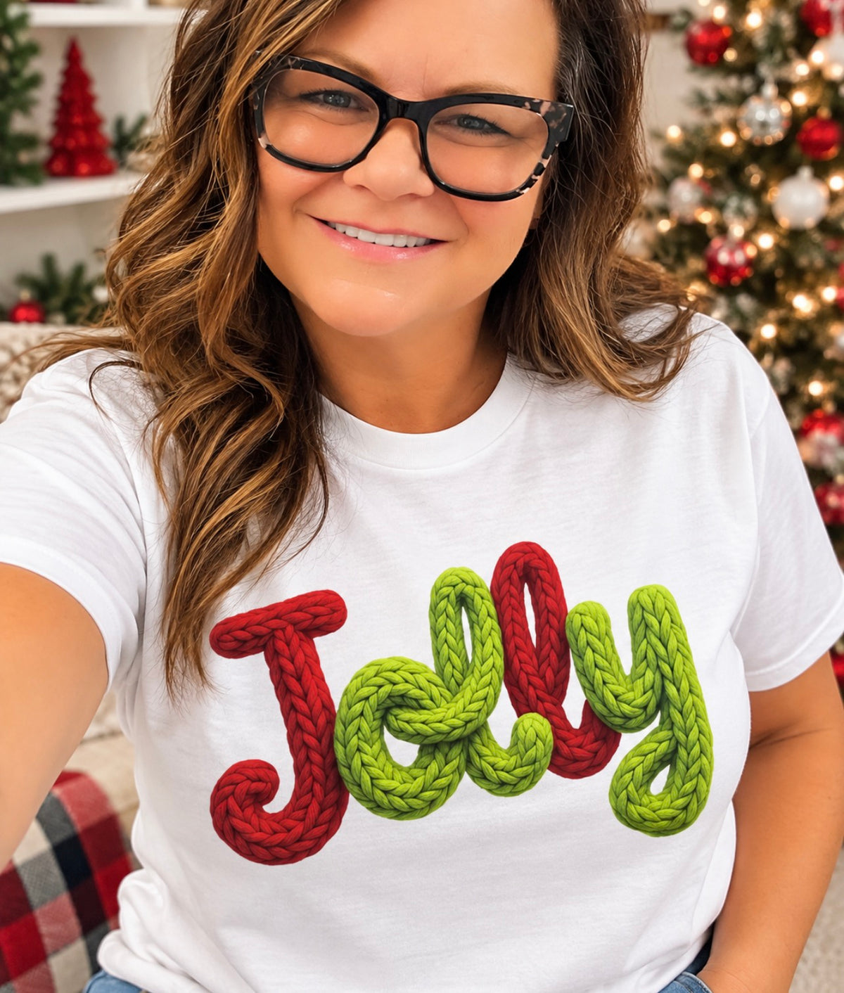 Joy  Graphic Tee – White Gildan | Ready to Ship 🎄
