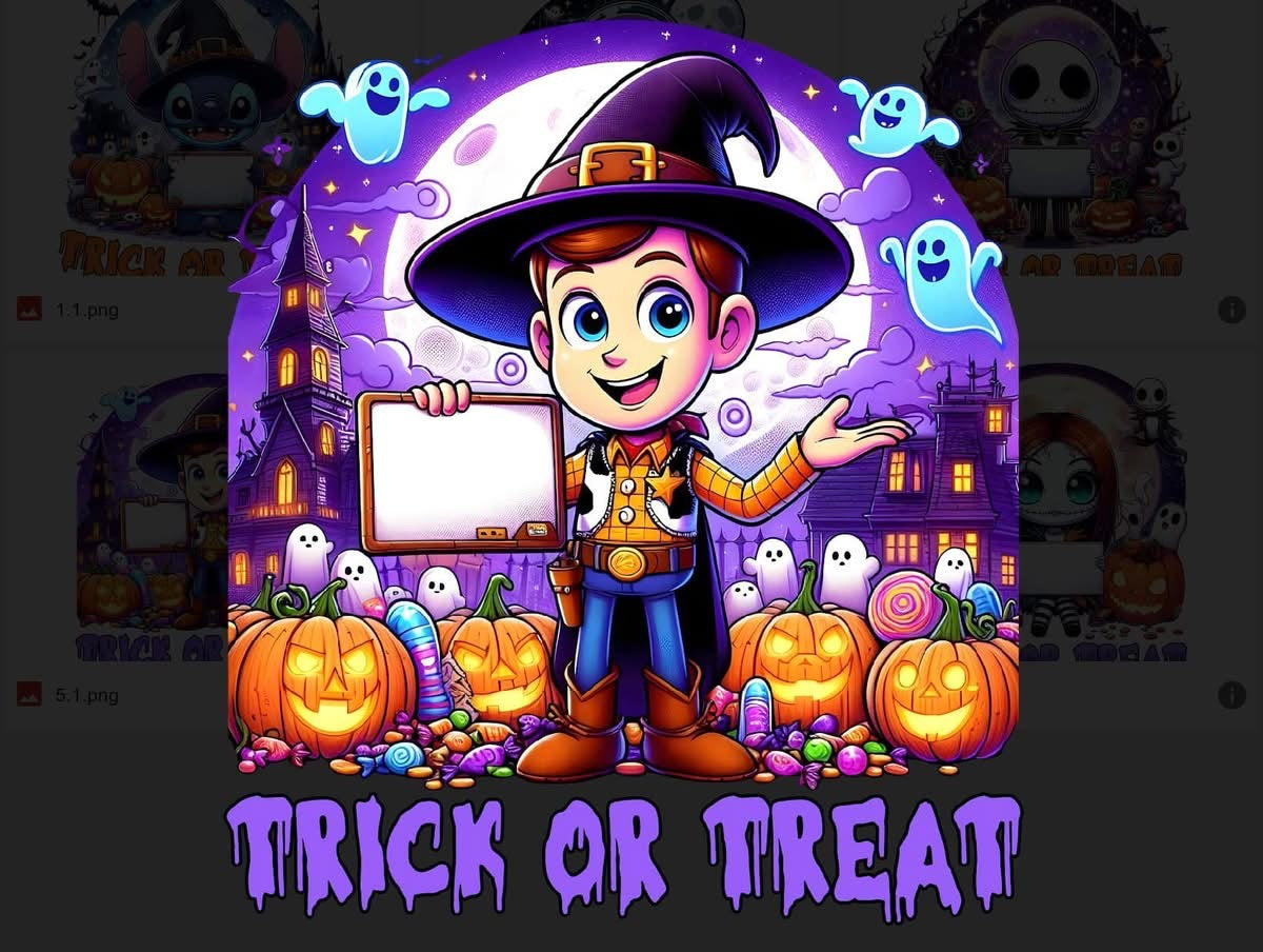 Customizable Trick or Treat Bags