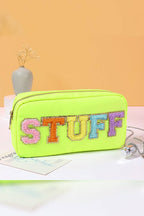 STUFF Pattern Zipper Cosmetic Bag